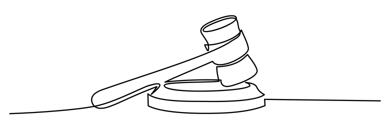 gavel scribble law