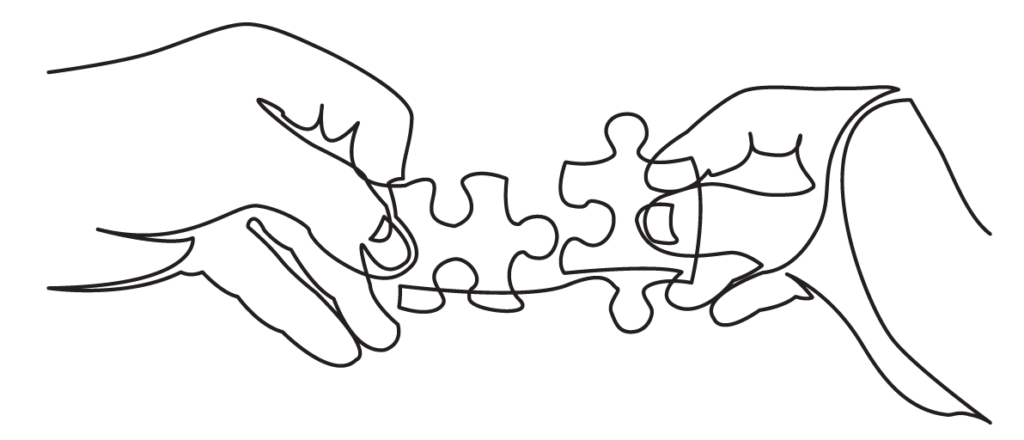 puzzle pieces hands
